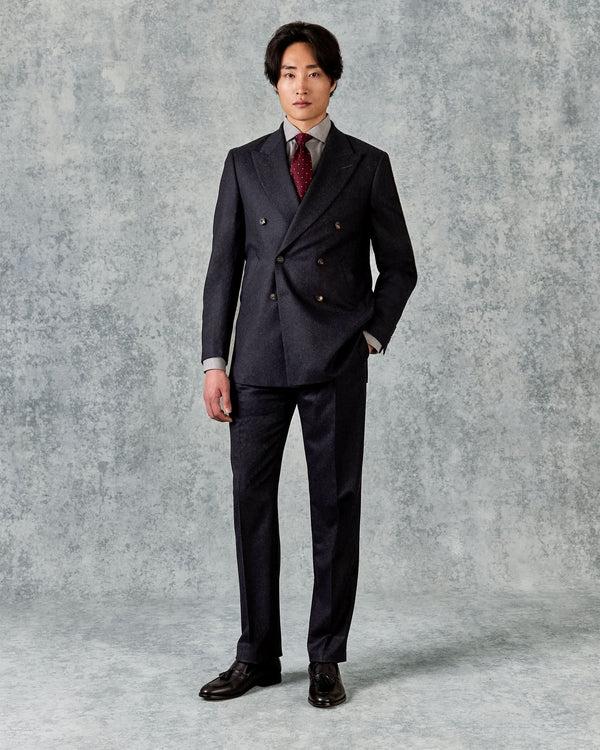 gieves & hawkes Bowles Double Breasted Suit Grey Flannel