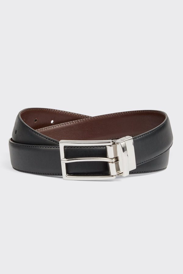 gieves & hawkes Brooke Reversible Belt Black/Brown Leather