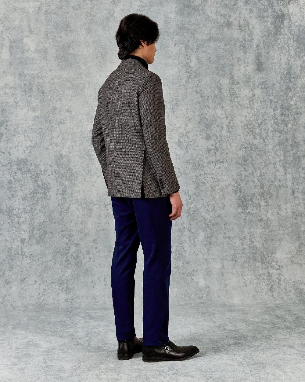 Gieves & Hawkes Evans Virgin Wool Jacket Brown Shepherd Check