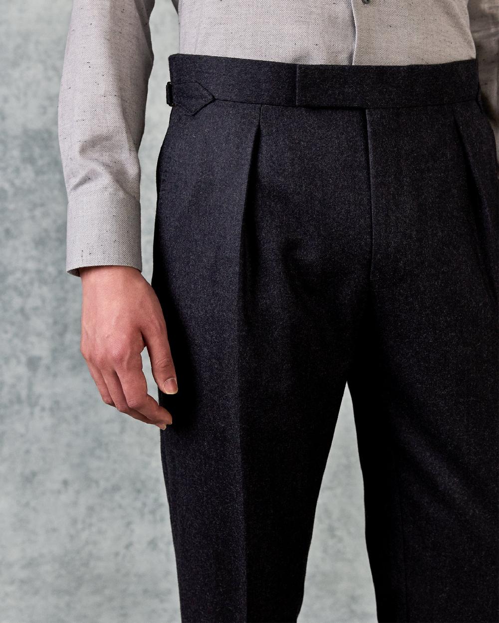 Gieves & Hawkes Bowles Suit Trouser Grey Flannel