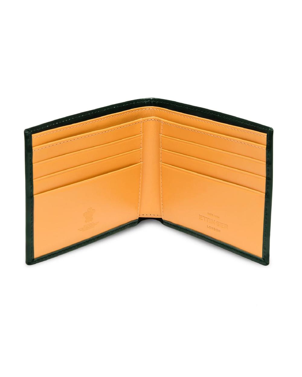 Gieves & Hawkes Bridle Hide Billfold Wallet Green