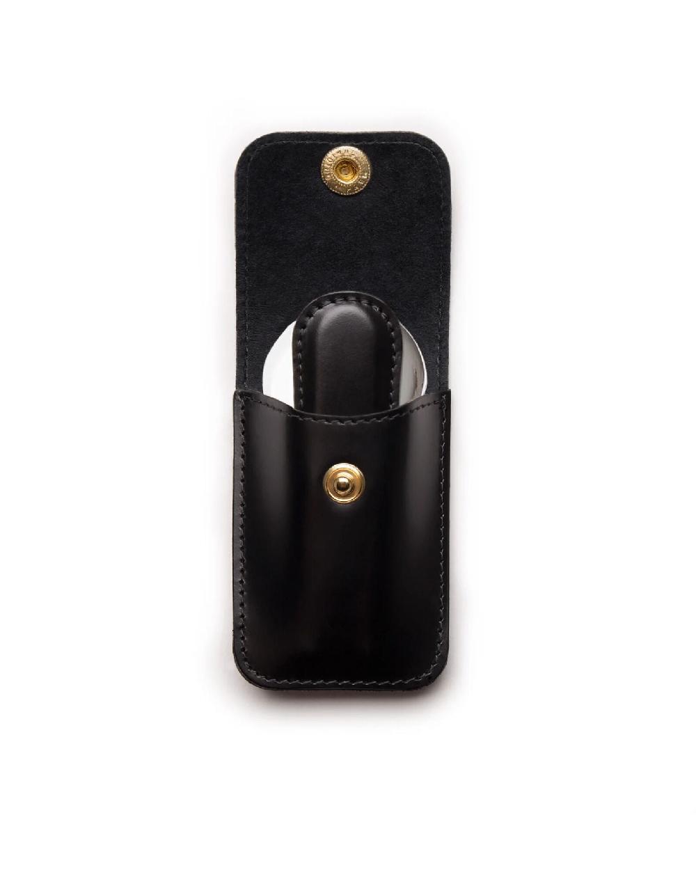 Gieves & Hawkes Bridle Hide Travel Shoe Horn Black