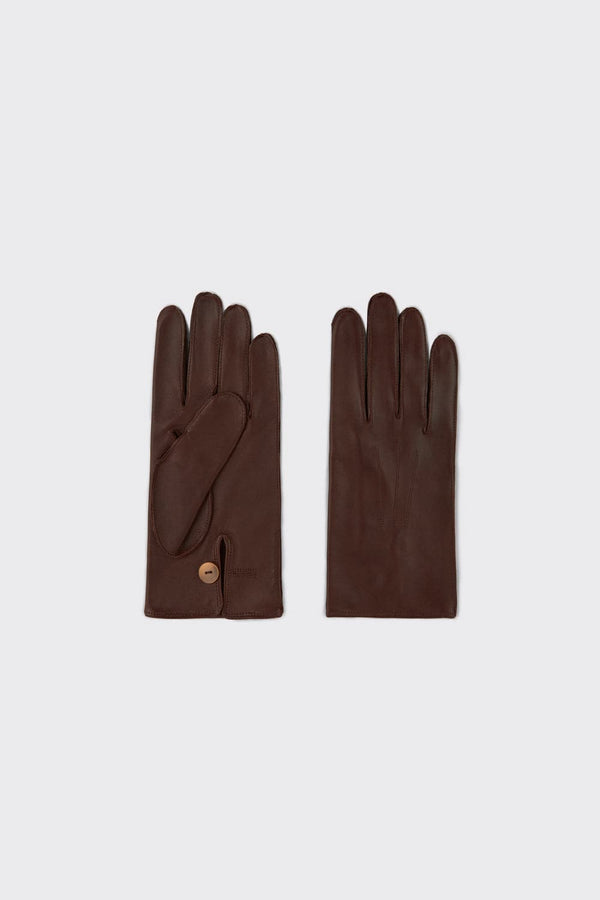 gieves & hawkes Brown Leather Officers Gloves
