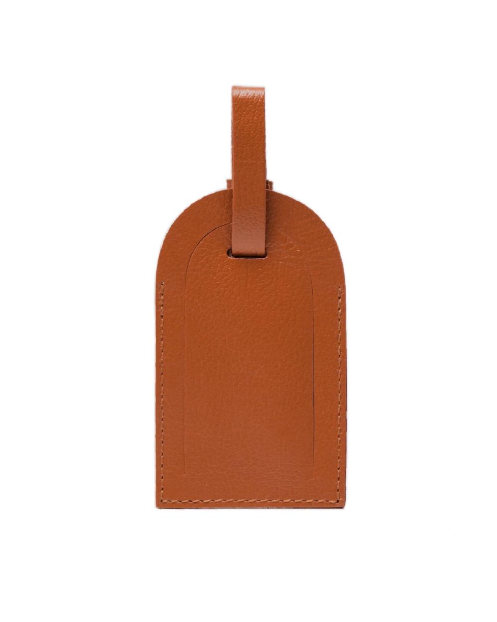 Gieves & Hawkes Capra Luggage Tag Tan