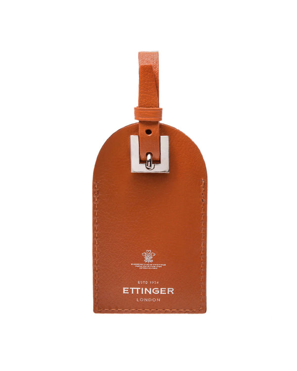 gieves & hawkes Capra Luggage Tag Tan