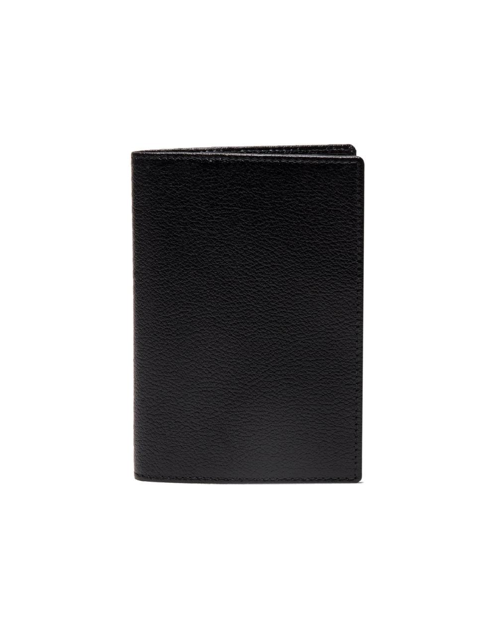 Gieves & Hawkes Capra Passport Case Black