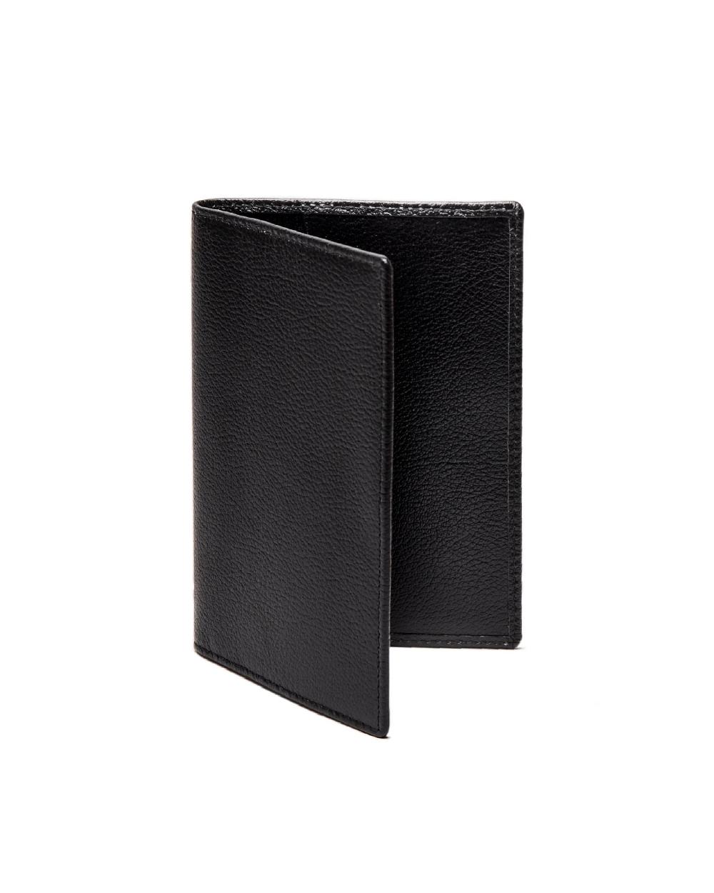 Gieves & Hawkes Capra Passport Case Black