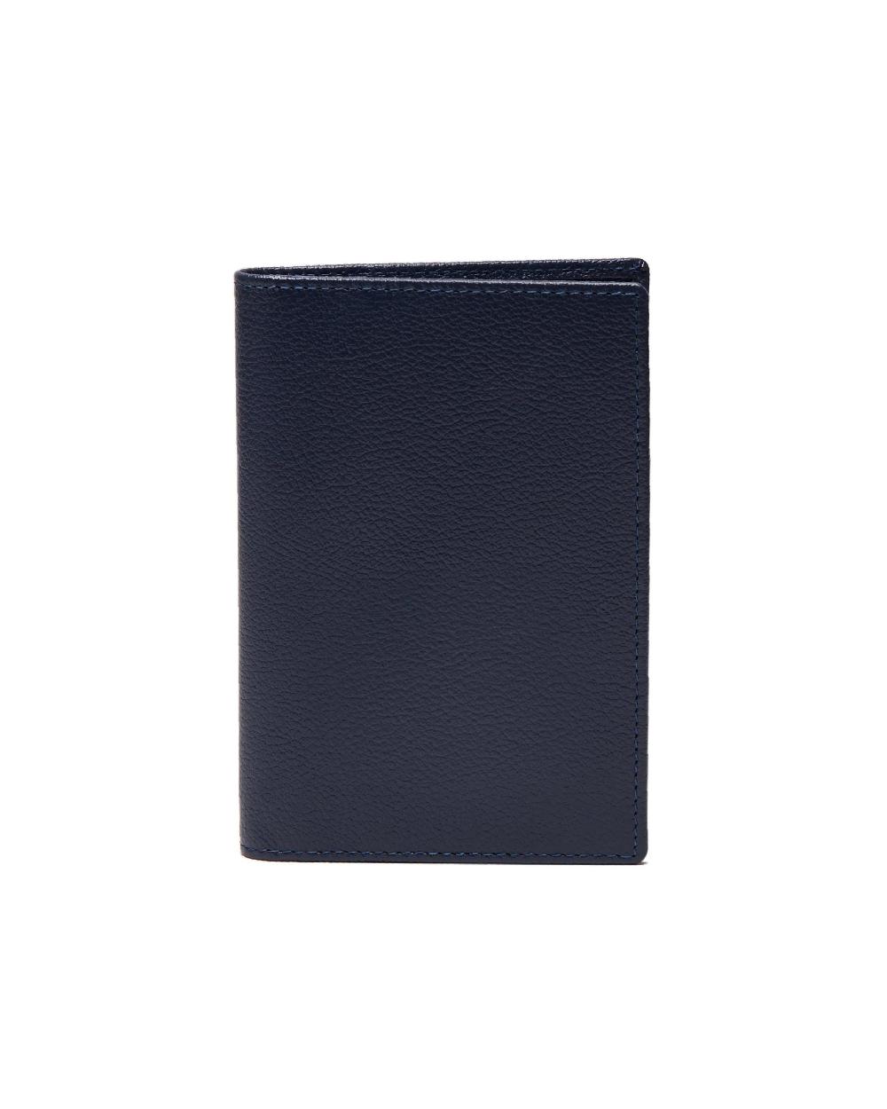 Gieves & Hawkes Capra Passport Case Marine - Blue