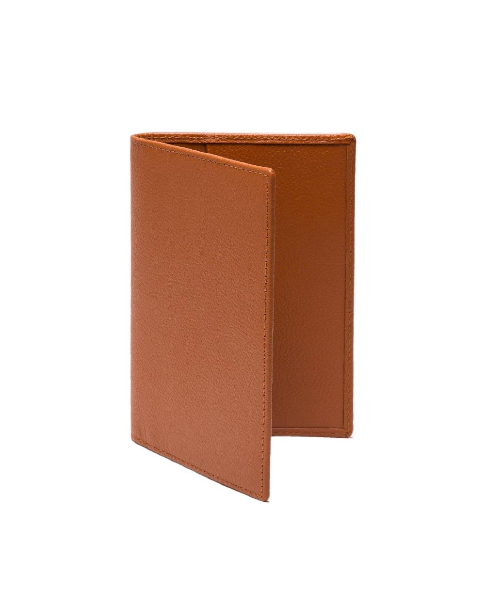 Gieves & Hawkes Capra Passport Case Tan