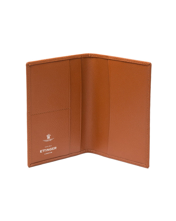 gieves & hawkes Capra Passport Case Tan