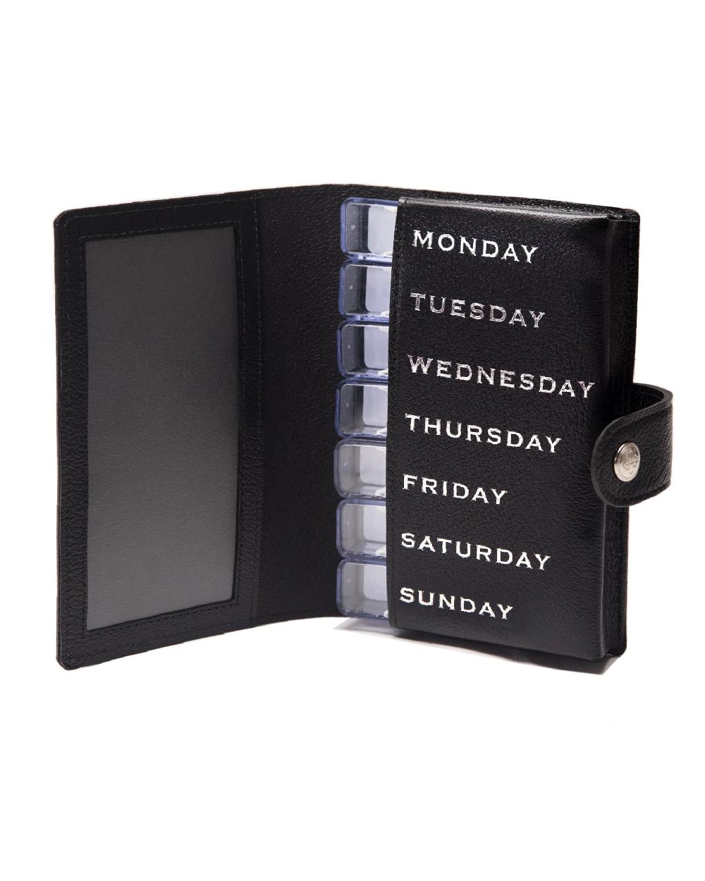 Gieves & Hawkes Capra Pill Case Black
