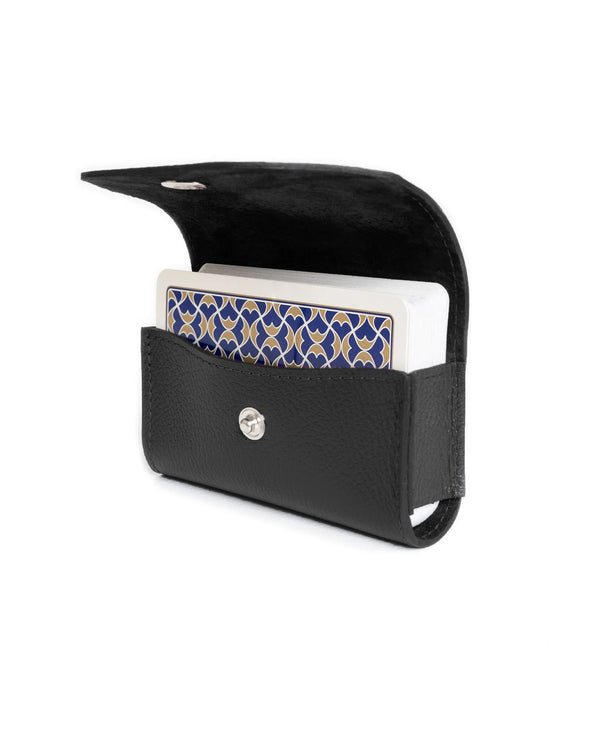 gieves & hawkes Capra Single Playing Card Case Black