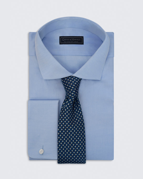 Gieves & Hawkes Carberry Blue Texture Tie