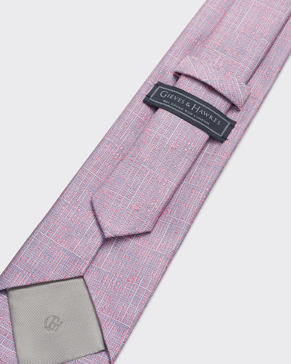 Gieves & Hawkes Carberry Crosshatch Silk Tie