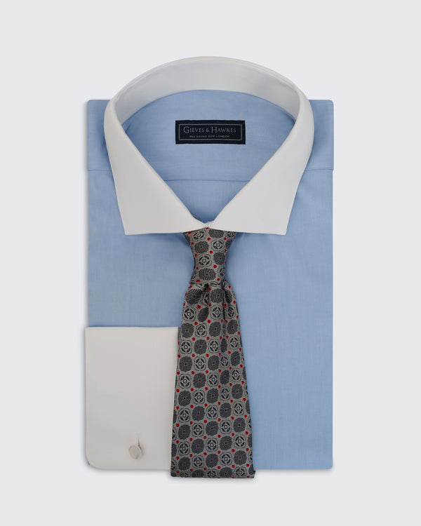 Gieves & Hawkes Carberry Grey Jewel Tie