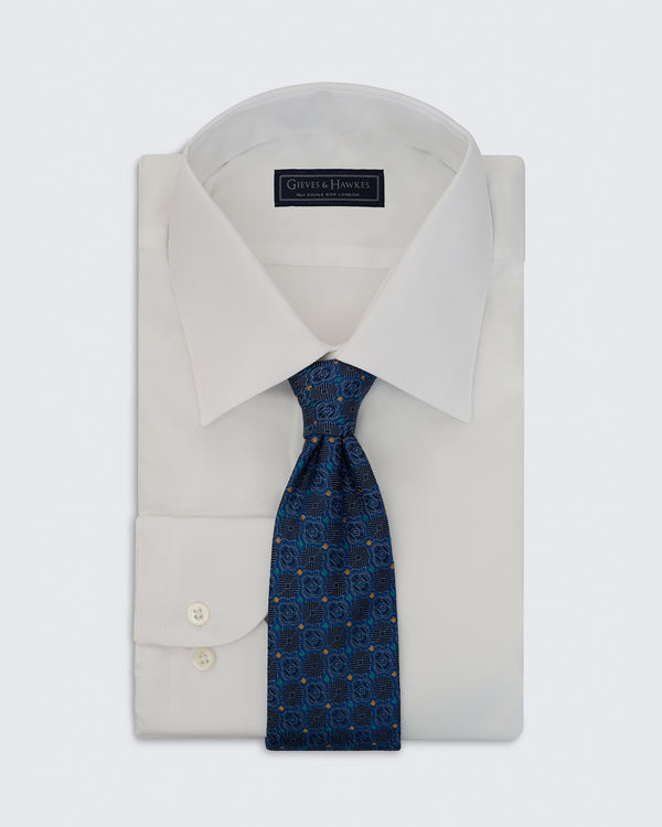 Gieves & Hawkes Carberry Navy Jewel Tie