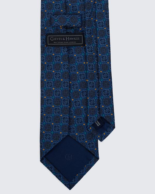 Gieves & Hawkes Carberry Navy Jewel Tie
