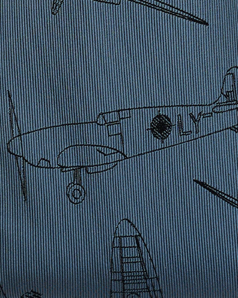 Gieves & Hawkes Carberry RAF Plane Tie Blue