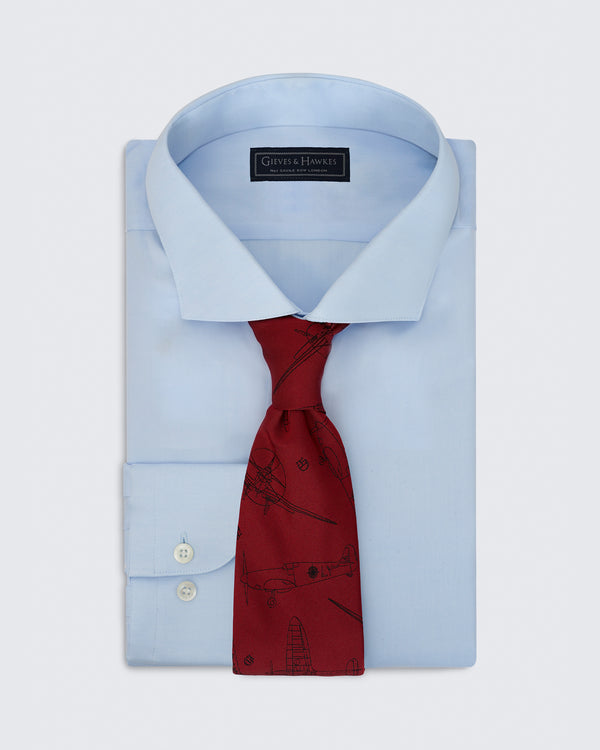 Gieves & Hawkes Carberry RAF Plane Tie Red