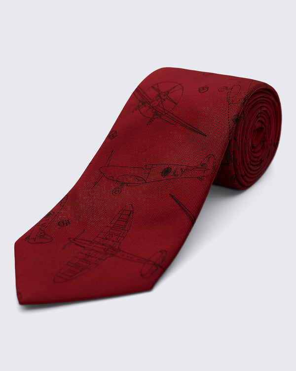 gieves & hawkes Carberry RAF Plane Tie Red
