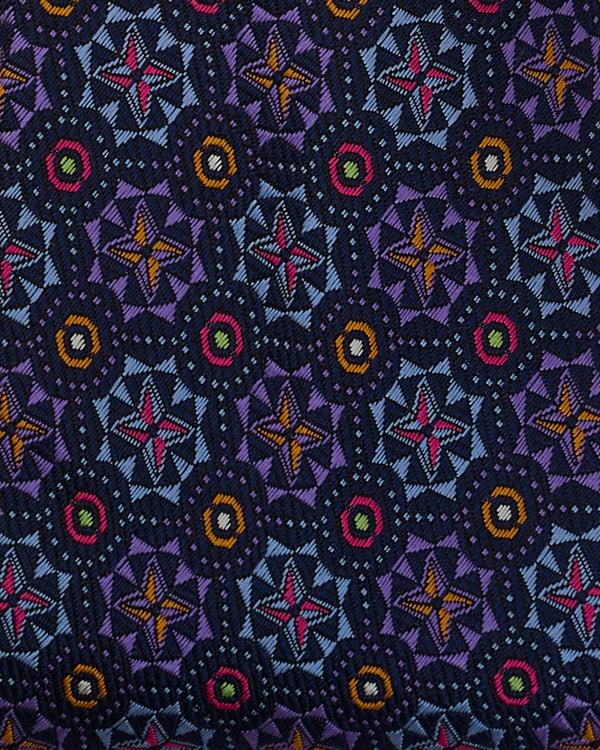 Gieves & Hawkes Carberry Silk Geometric Purple Tie