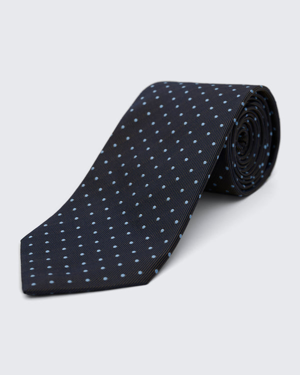 gieves & hawkes Carberry Silk Grey Spot Tie