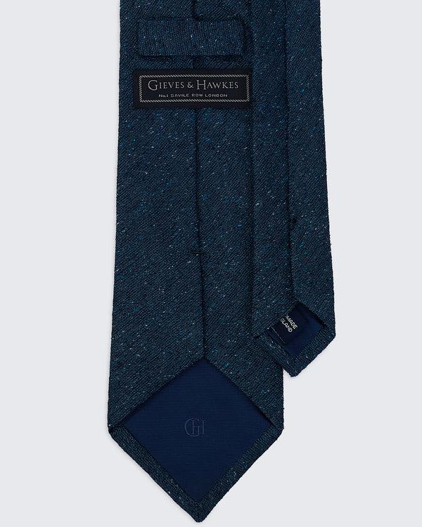 Gieves & Hawkes Carberry Silk Tie Blue Fleck