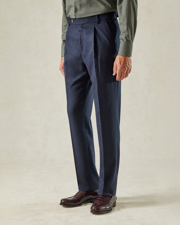 gieves & hawkes Cartwright Flannel Suit Trouser Navy