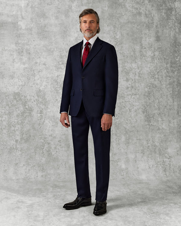 gieves & hawkes Cartwright Navy Flannel Suit