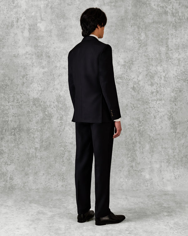 Gieves & Hawkes Clarke Wool Suit Jacket Black