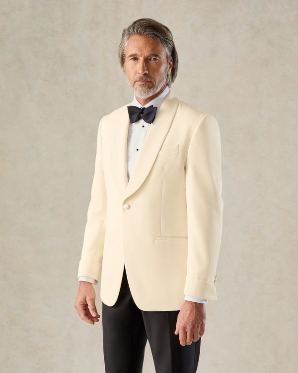 Gieves & Hawkes Colomb Ecru Wool Dinner Suit