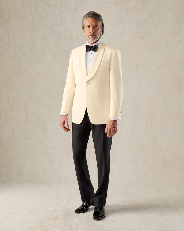 gieves & hawkes Colomb Ecru Wool Dinner Suit