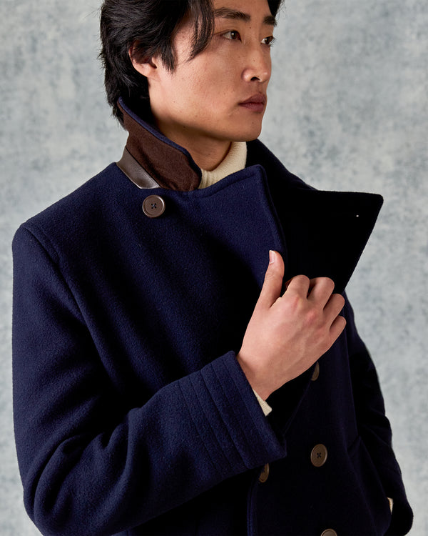 Gieves & Hawkes Croft Croft Bridge Coat Navy