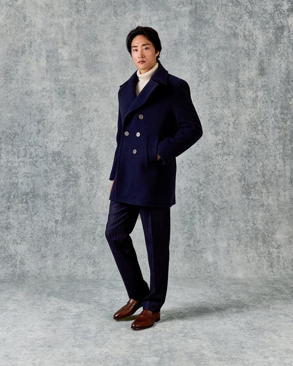gieves & hawkes Croft Croft Bridge Coat Navy