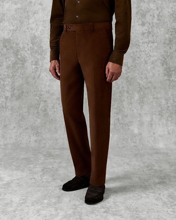 gieves & Hawkes Dodge Suit Brown Baby Cord