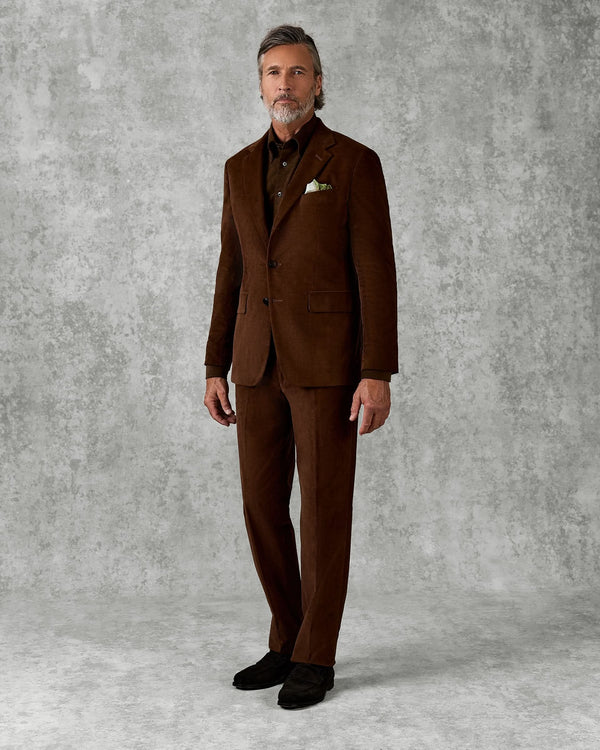 gieves & hawkes Dodge Suit Brown Baby Cord