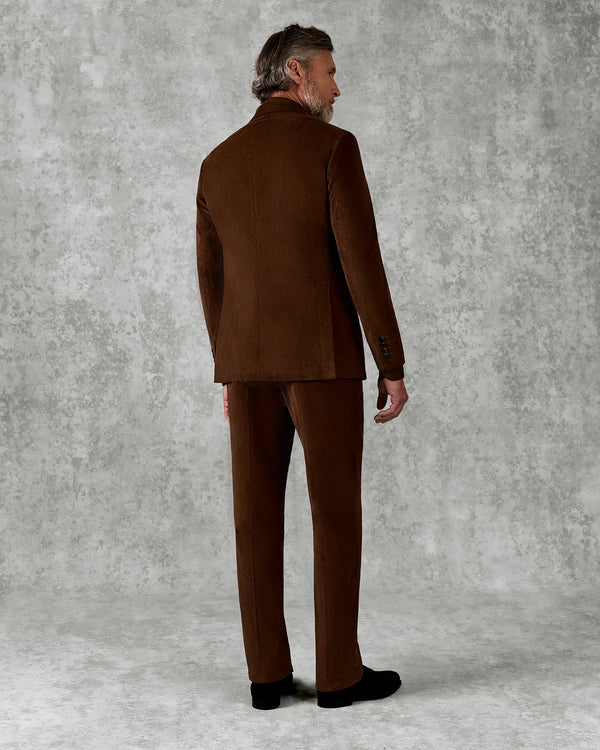 Gieves & Hawkes Dodge Suit Jacket Brown Baby Cord