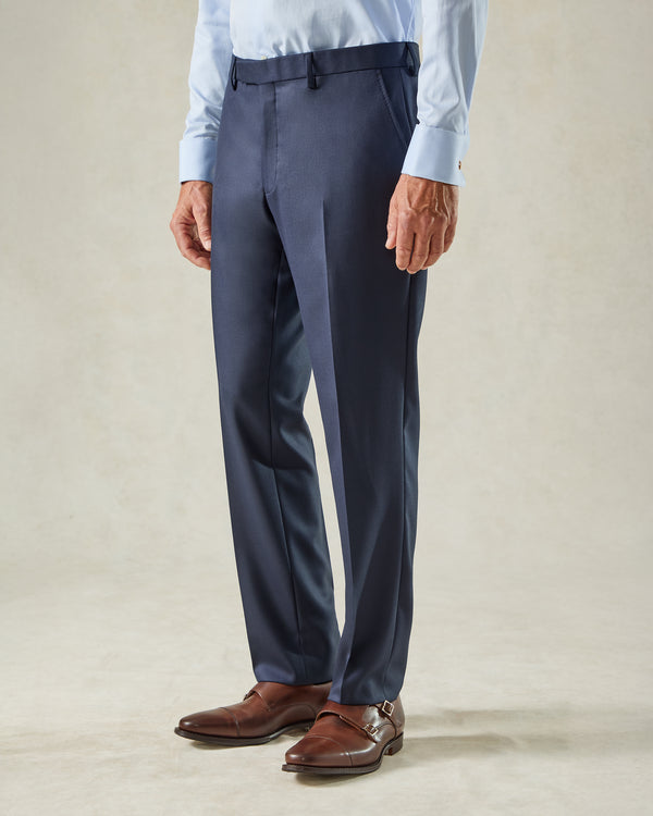 gieves & hawkes Doughty Wool Twill Suit Trouser Navy