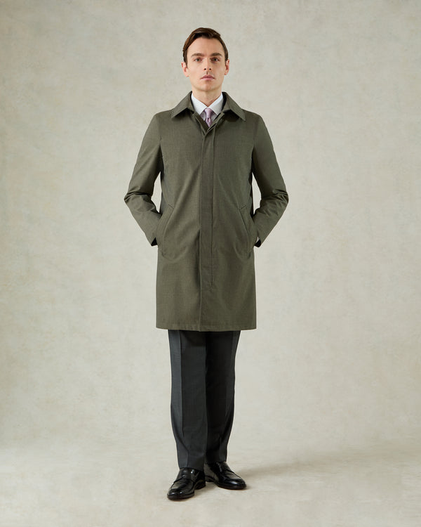 gieves & hawkes Franklin Raincoat Khaki