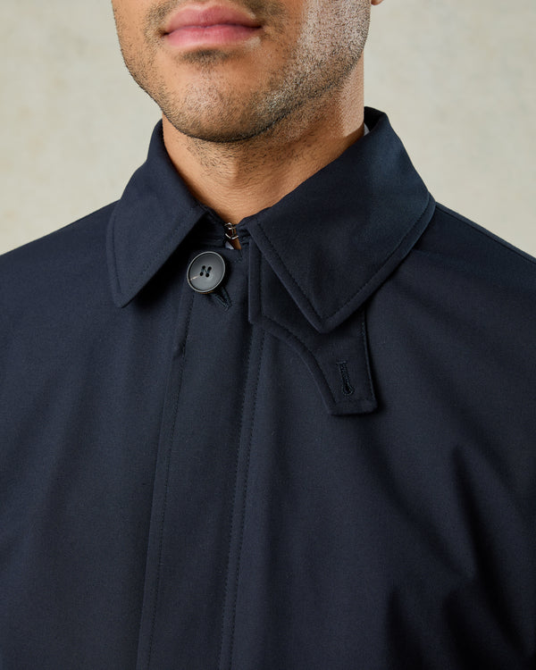 Gieves & Hawkes Franklin Raincoat Navy
