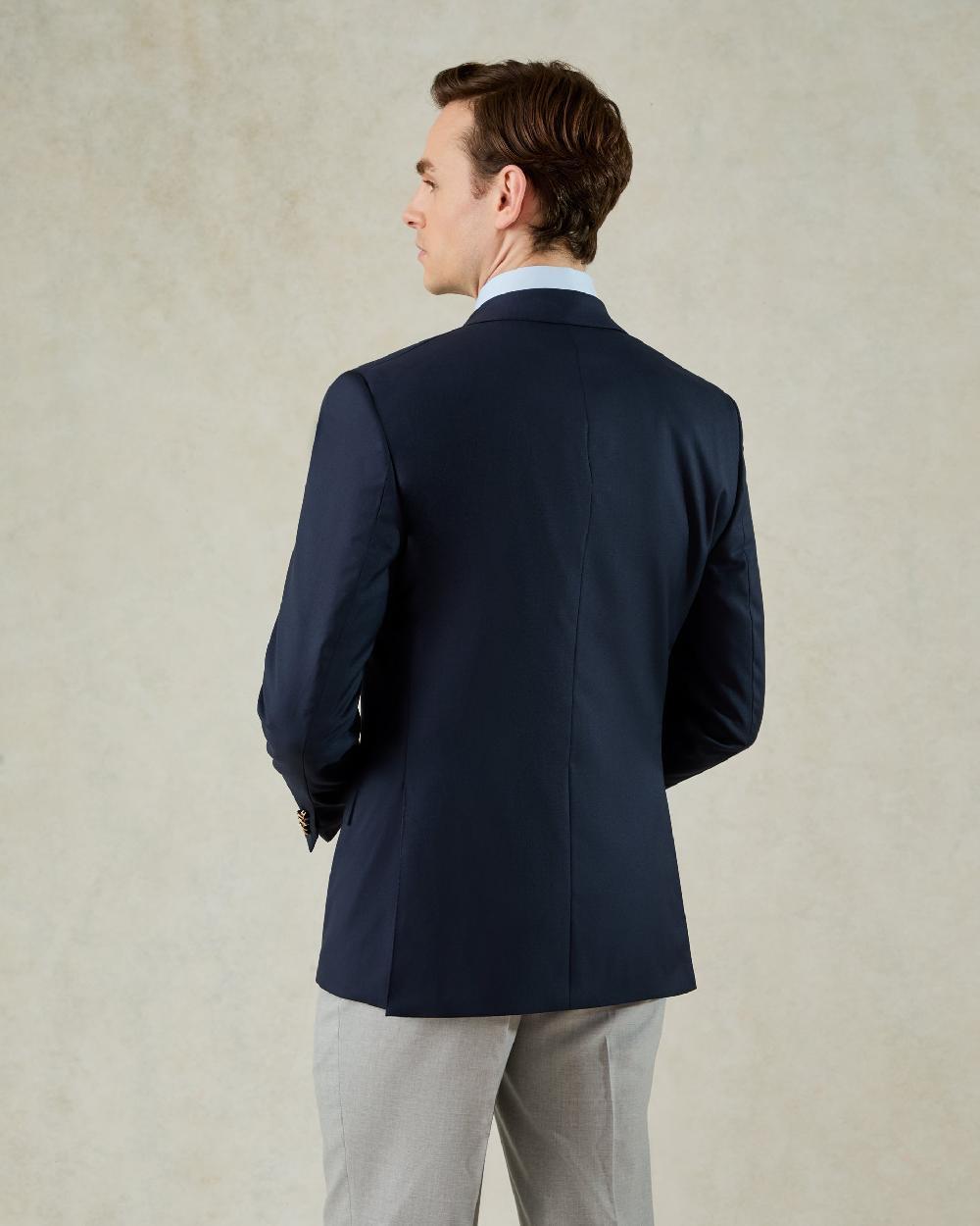 Gieves & Hawkes George Wool Fresco Blazer Navy