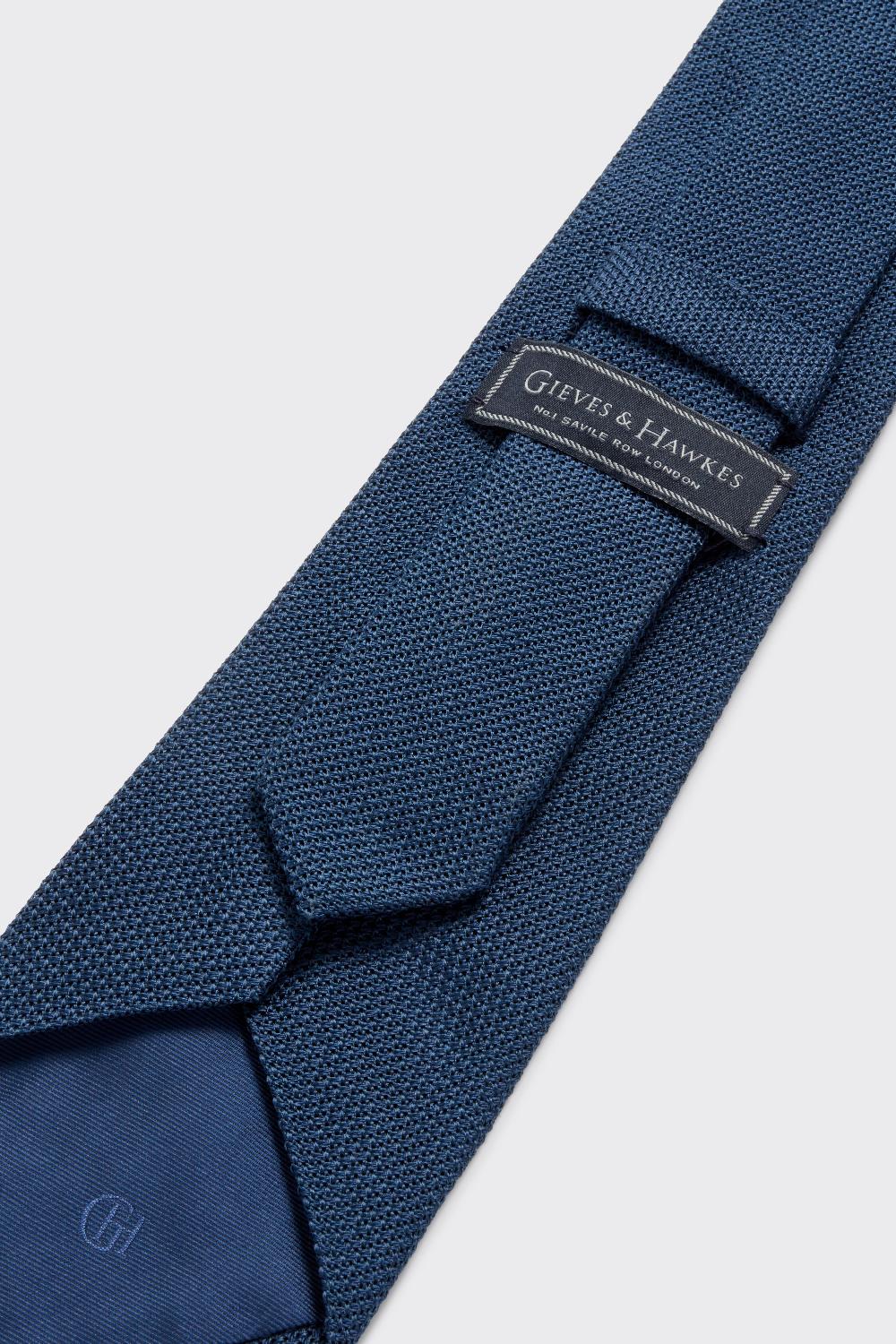 Gieves & Hawkes Gieves Carberry Grenadine Tie Navy