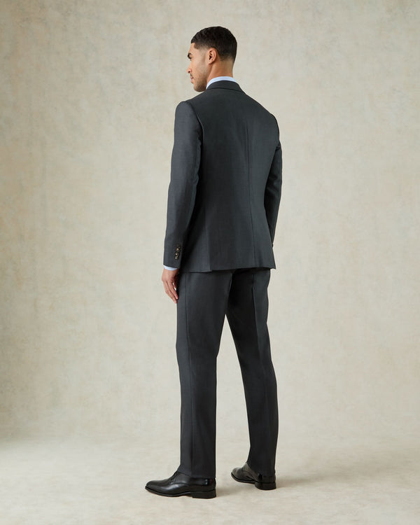 Gieves & Hawkes Jameson Wool Birdseye Suit Charcoal