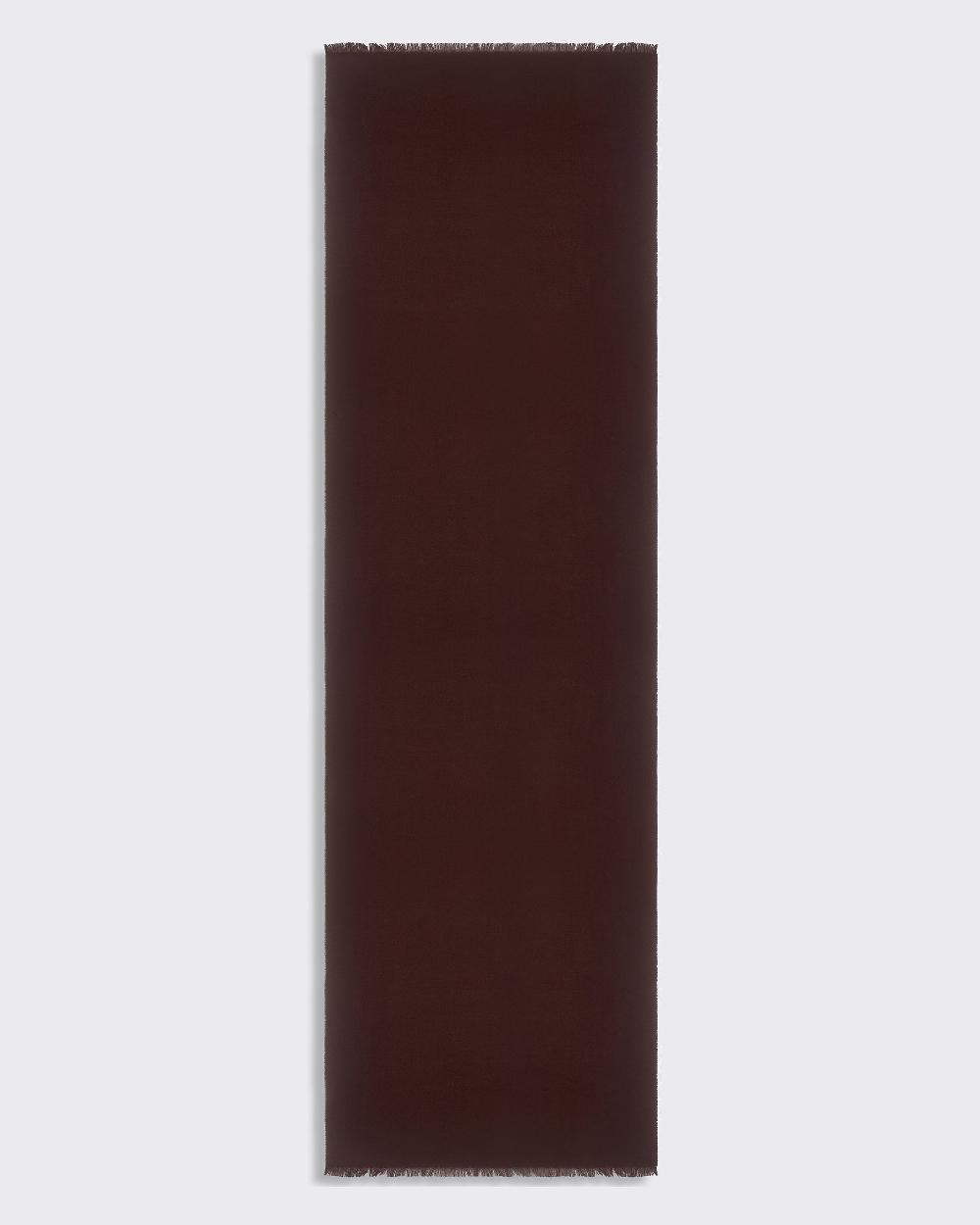 Gieves & Hawkes Kenmare Wool Scarf Monogram Burgundy