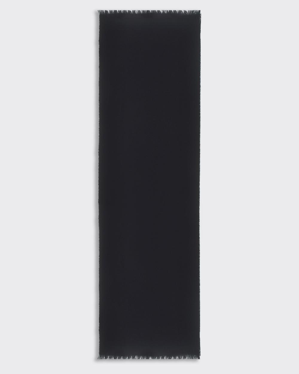 Gieves & Hawkes Kenmare Wool Scarf Monogram Navy