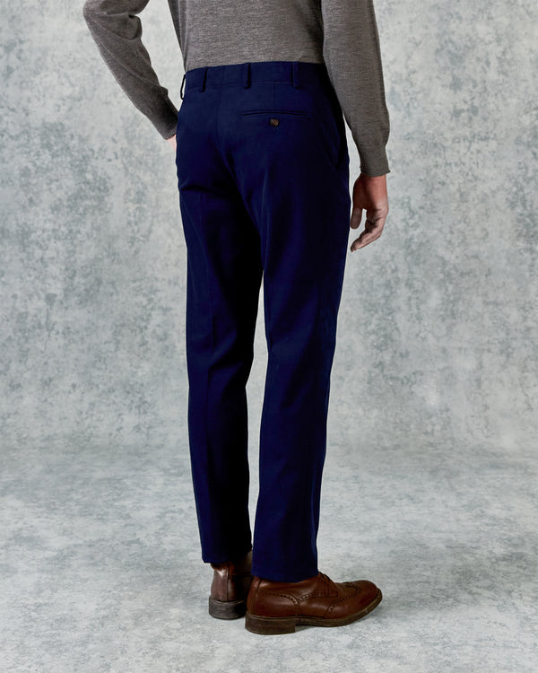 Gieves & Hawkes Kirby Trouser Navy Moleskin