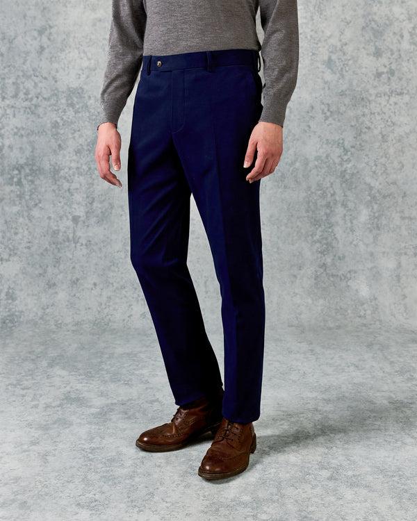 gieves & hawkes Kirby Trouser Navy Moleskin
