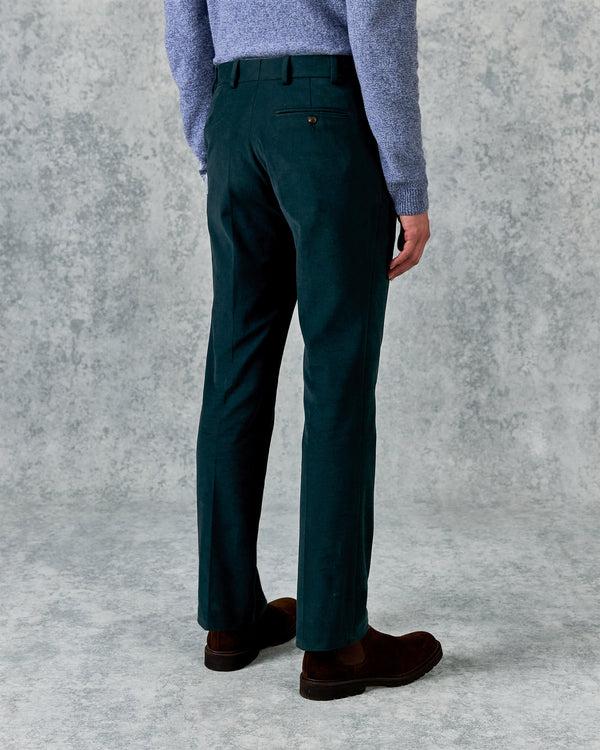 Gieves & Hawkes Kirby Trouser Teal Moleskin