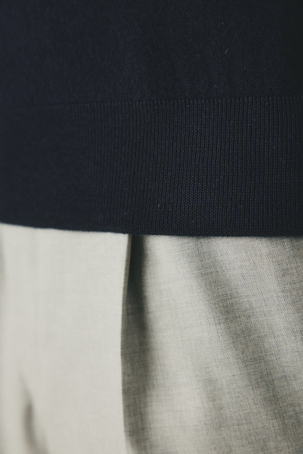 Gieves & Hawkes Lucas Cashmere Crew Jumper Navy