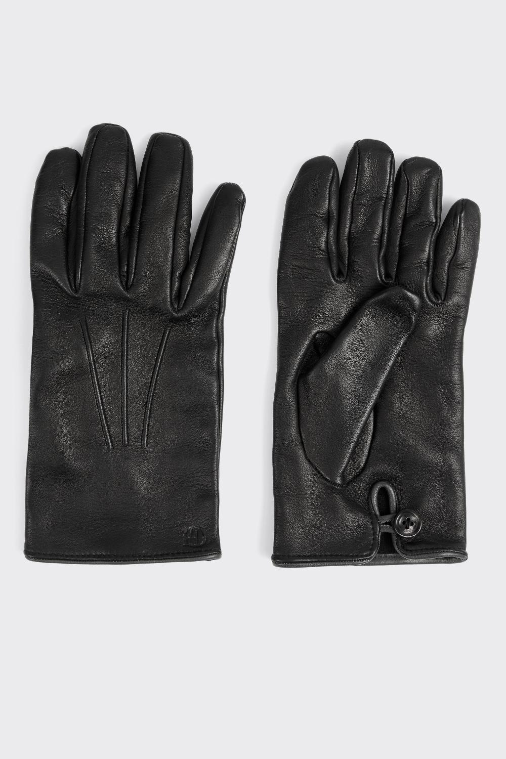 Gieves & Hawkes Maclean Leather Glove Black
